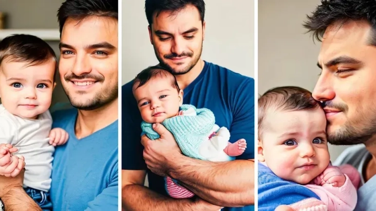 Reprodução/Instagram: Felipe Neto e seu filho simulado por IA